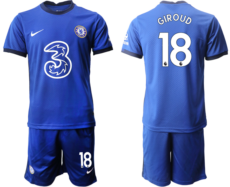 Men 2020-2021 club Chelsea home #18 blue Soccer Jerseys->chelsea jersey->Soccer Club Jersey